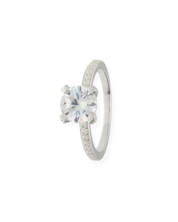 Zirkonia Ring Silber 925 - Solitaire von Carat