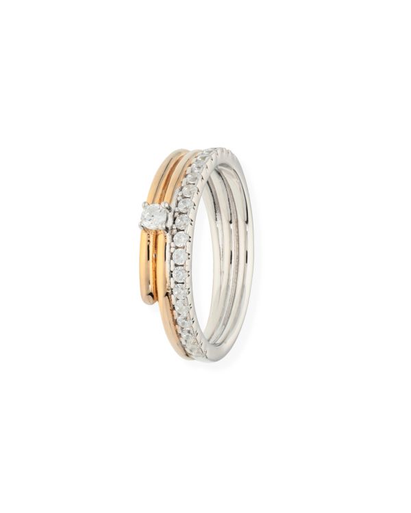 Zirkonia Ring Silber 925 - Style von Carat