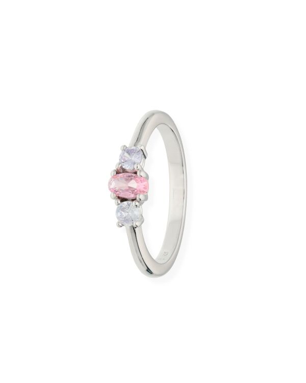 Zirkonia Ring Silber 925 - Colorstone von Carat