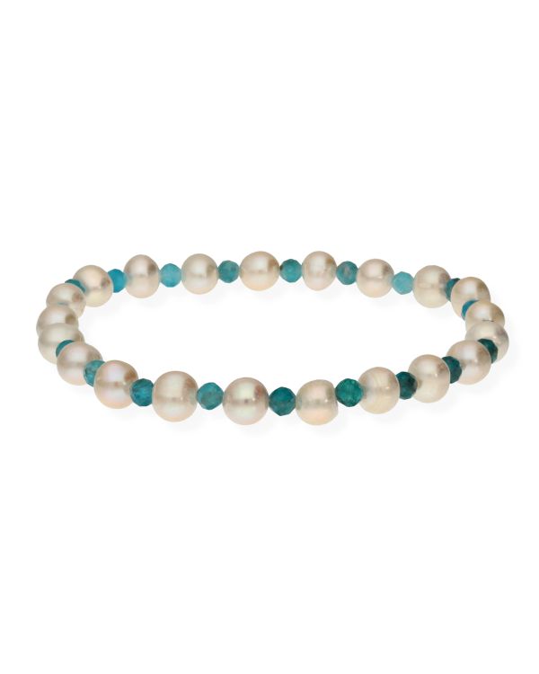 Bracelet Perles, Apatite Perle, Pierre Véritable - Pearls, Genuine Stone de Carat