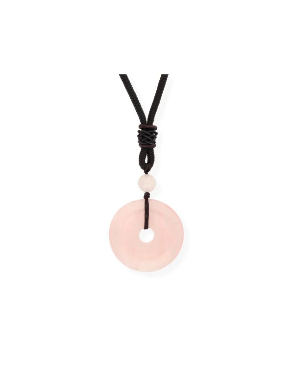 Sautoir Quartz Rose Pierre Véritable - Genuine Stone de Carat