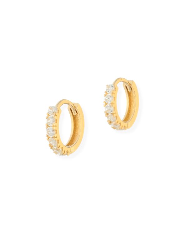 Créoles Zirconia Or 18 ct - Style de Carat