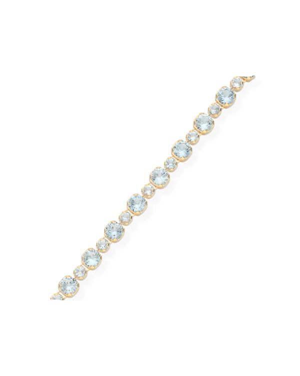 Zirkonia Armband Silber 925 - Colorstone von Carat
