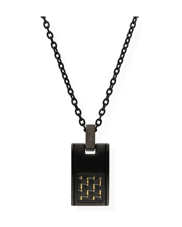 Karbon Halskette Edelstahl - Men's Classic von Carat Men
