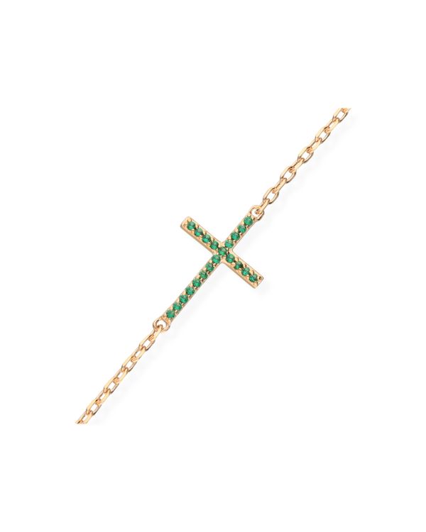 Spinell Armband Messing Plaqué - Colorstone von Carat