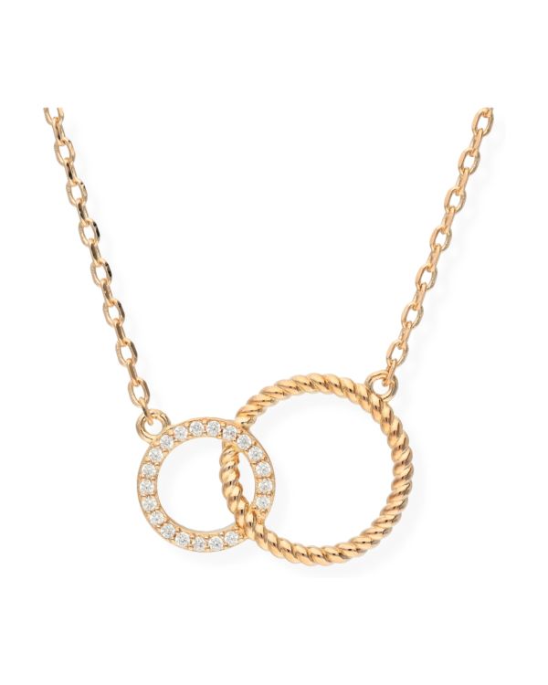 Zirkonia Halskette Messing Plaqué - Style von Carat
