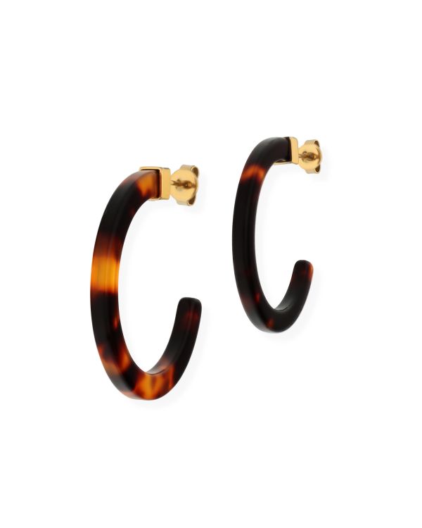 Créoles Acétate Acier inoxydable - Colorstone de Carat