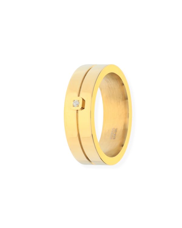 Diamant Ring Edelstahl - Men's Classic Diamond von Carat Men