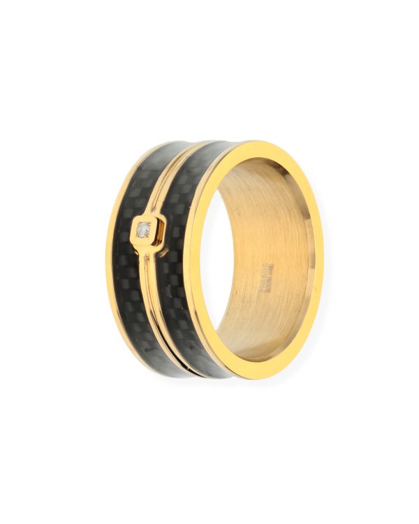 Diamant Ring Edelstahl - Men's Classic Diamond von Carat Men