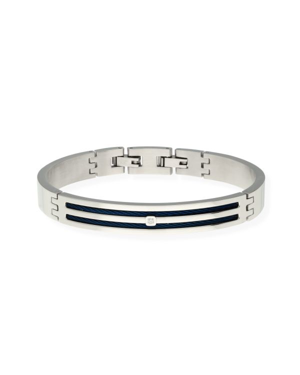 Bracelet Diamant Acier inoxydable - Men's Classic Diamond de Carat Men