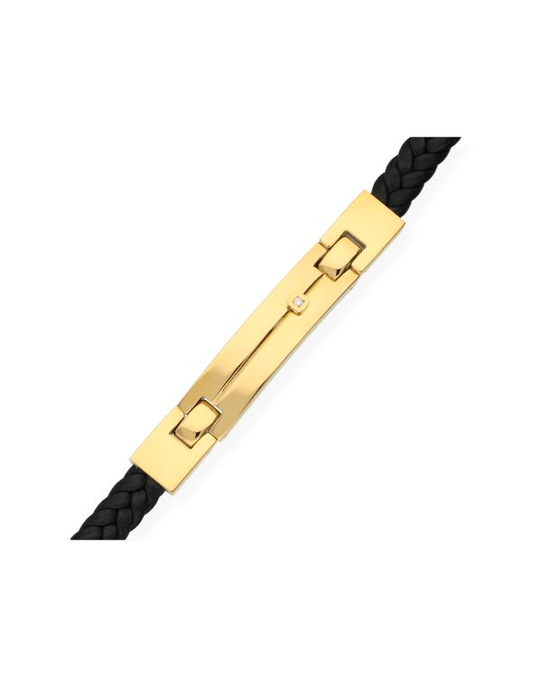 Bracelet Diamant Acier inoxydable - Men's Classic Diamond de Carat Men