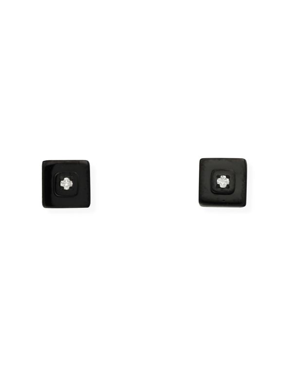 Boucle d'oreille Diamant Acier inoxydable - Men's Classic Diamond de Carat Men