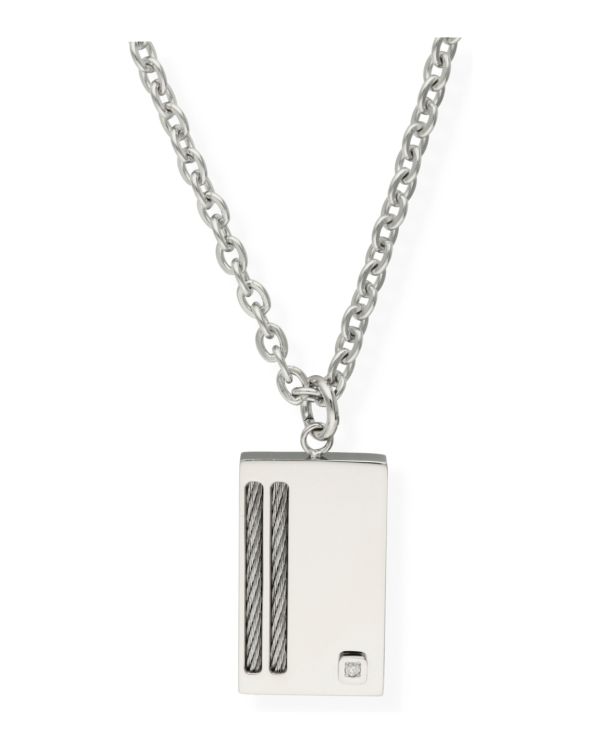 Diamant Halskette Edelstahl - Men's Classic Diamond von Carat Men
