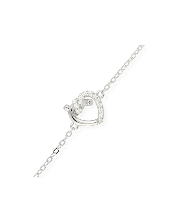 Zirkonia Armband Silber 925 - Hearts von Carat
