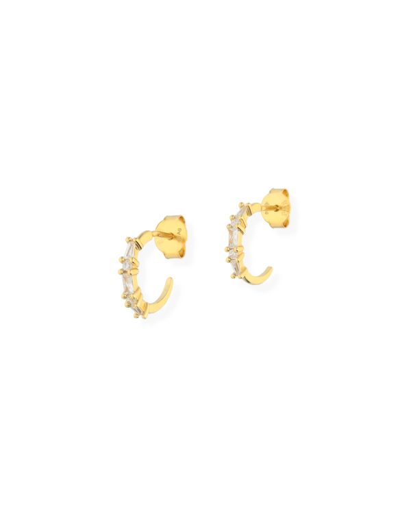 Clous d'oreilles Zirconia Argent 925 - Style de Carat