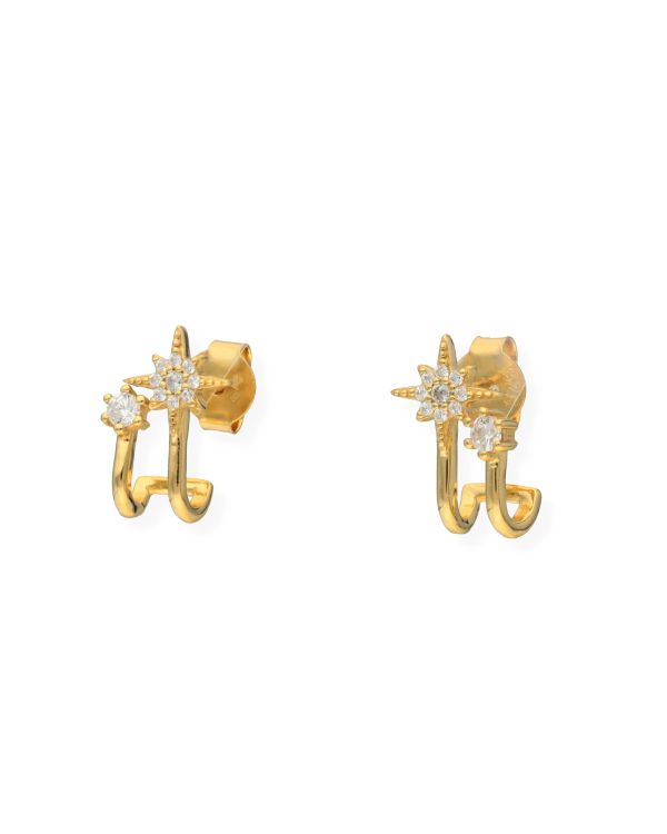 Clous d'oreilles Zirconia Argent 925 - Style de Carat