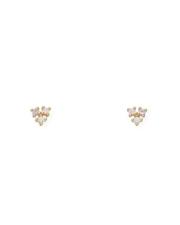 Clous d'oreilles Zirconia Argent 925 - Colorstone de Carat