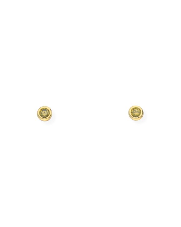 Clous d'oreilles Zirconia Argent 925 - Colorstone de Carat