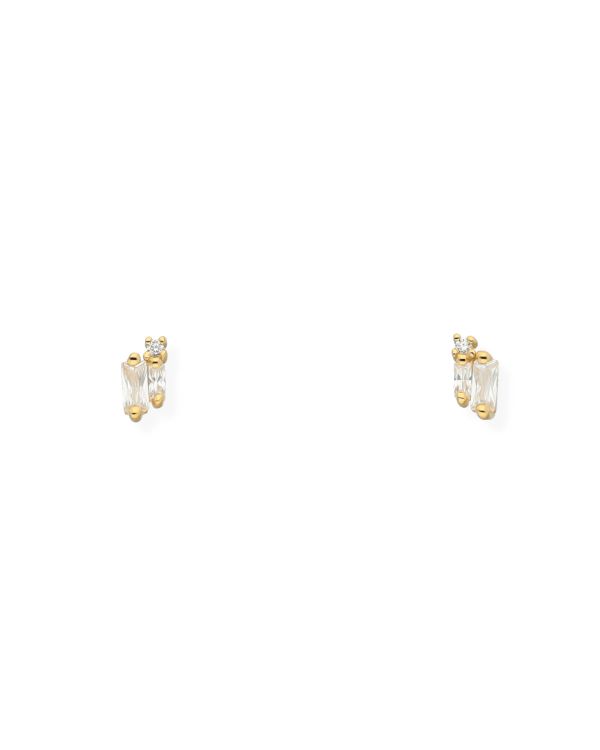 Clous d'oreilles Zirconia Argent 925 - Style de Carat