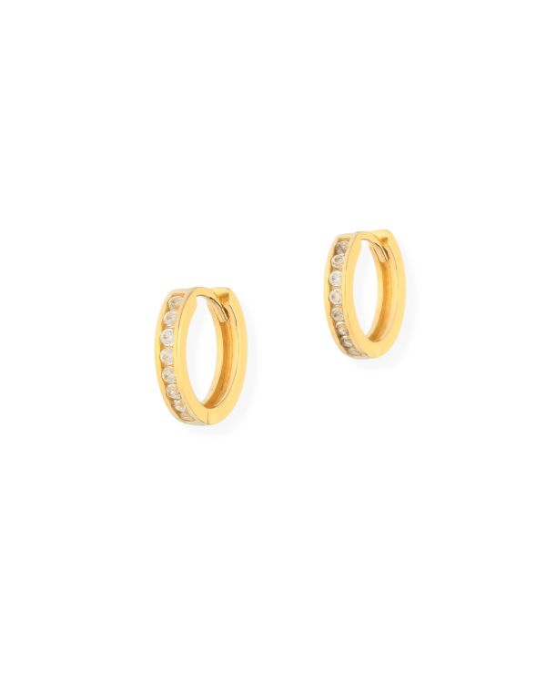 Zirkonia Creolen Gold 9 ct - Style von Carat