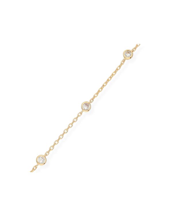 Bracelet Zirconia Or 9 ct - Style de Carat
