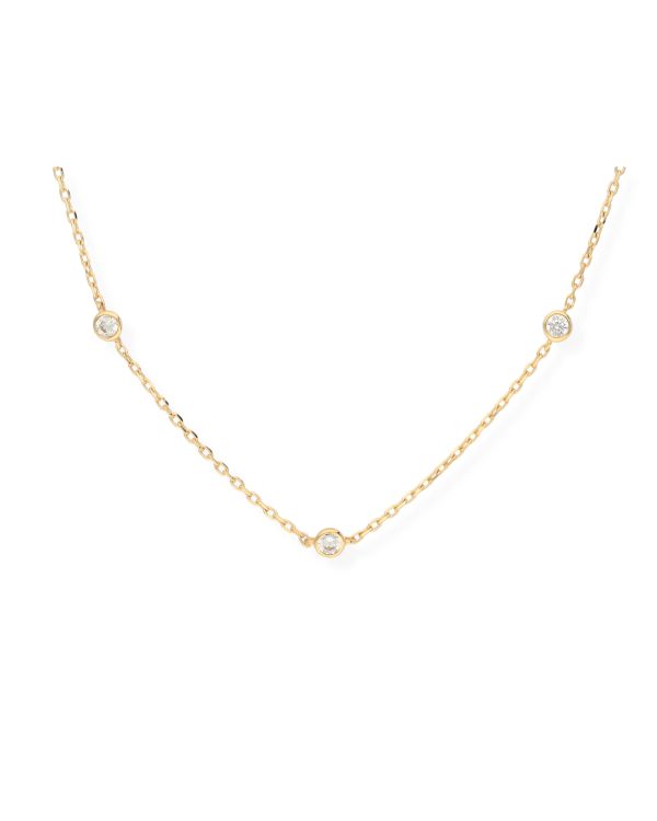 Collier Zirconia Or 9 ct - Style de Carat