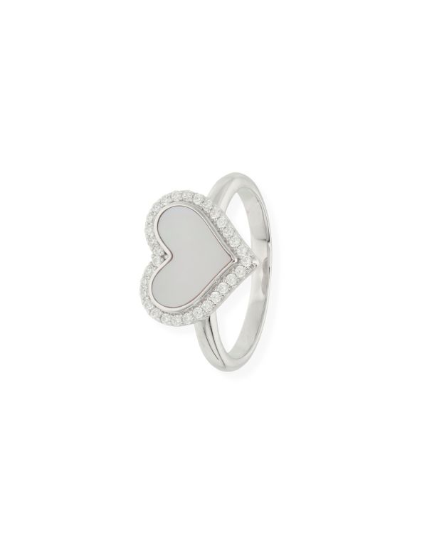 Bague Nacre, Zirconia Argent 925 - Colorstone de Carat