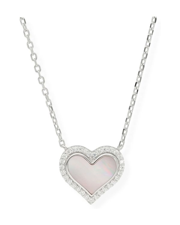 Collier Nacre, Zirconia Argent 925 - Colorstone de Carat