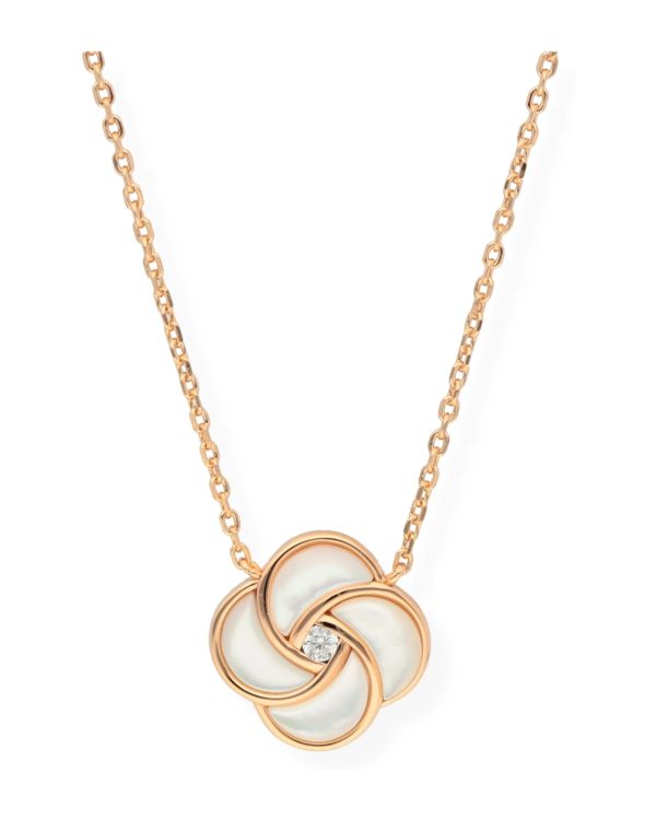 Collier Nacre, Zirconia Argent 925 - Colorstone de Carat