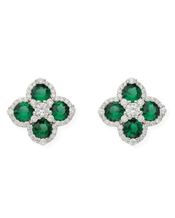 Clous d'oreilles Spinelle, Zirconia Argent 925 - Colorstone de Carat