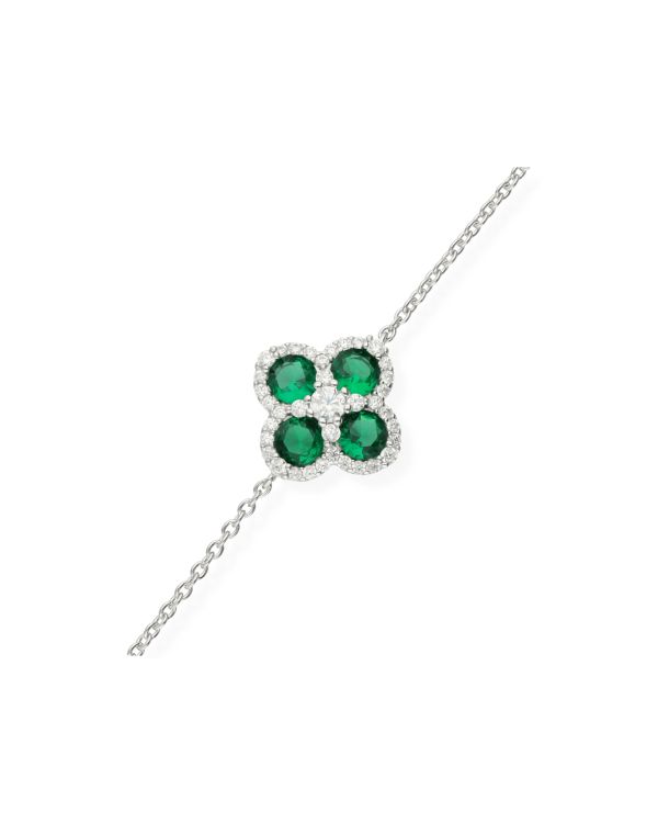 Spinell, Zirkonia Armband Silber 925 - Colorstone von Carat