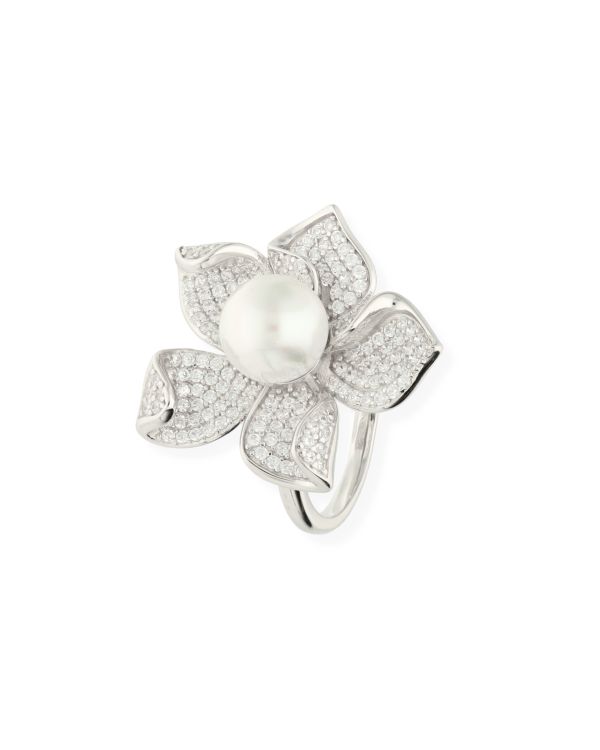 Bague Perles, Zirconia Argent 925 - Pearls de Carat
