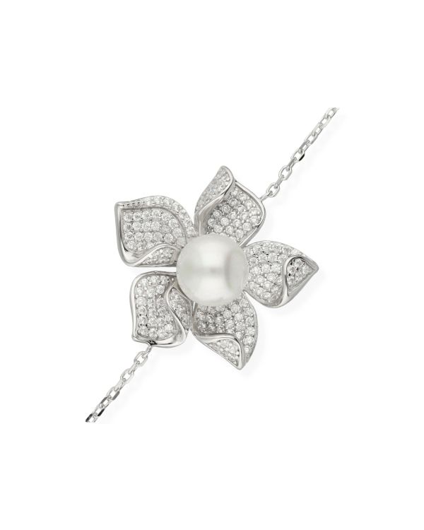 Bracelet Perles, Zirconia Argent 925 - Pearls de Carat