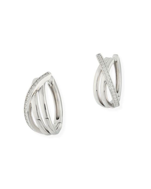 Créoles Zirconia Argent 925 - Style de Carat