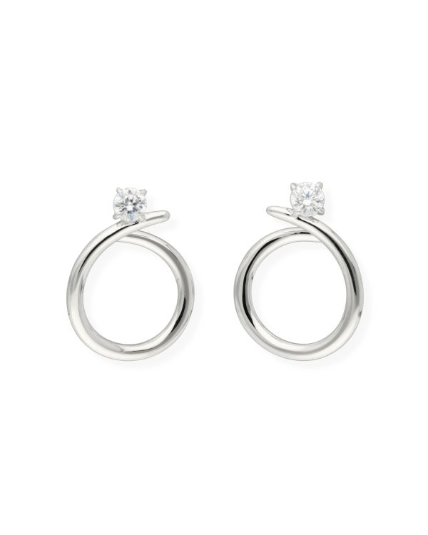 Créoles Zirconia Argent 925 - Style de Carat