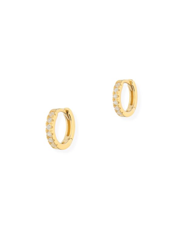 Créoles Zirconia Or 9 ct - Style de Carat