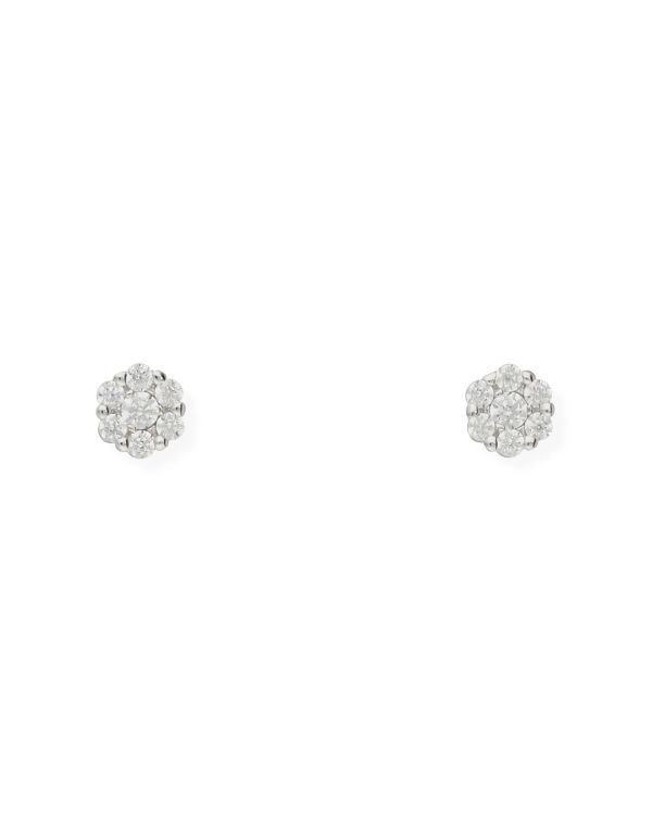 Clous d'oreilles Zirconia Or 9 ct - Style de Carat