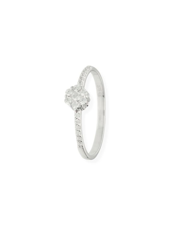 Bague Zirconia Or 9 ct - Solitaire de Carat
