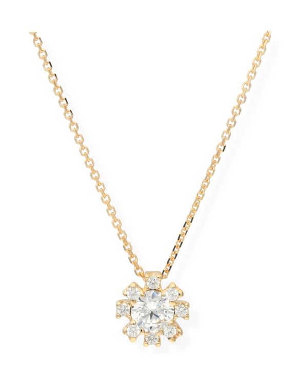 Collier Zirconia Or 9 ct - Solitaire de Carat