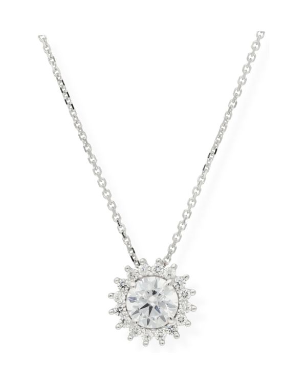 Collier Zirconia Or 9 ct - Solitaire de Carat