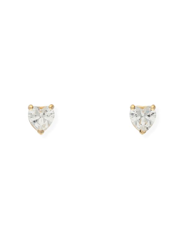 Clous d'oreilles Zirconia Or 9 ct - Solitaire de Carat
