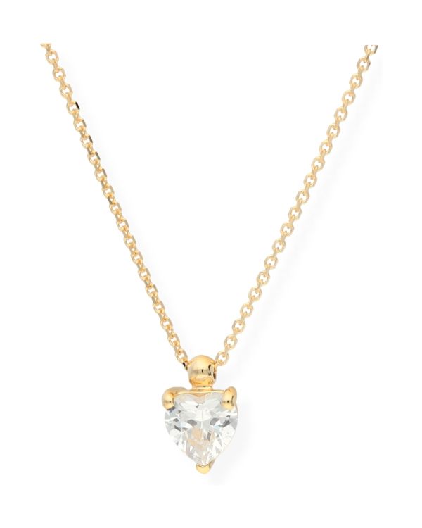 Collier Zirconia Or 9 ct - Solitaire de Carat