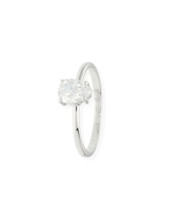 Bague Zirconia Or 9 ct - Solitaire de Carat
