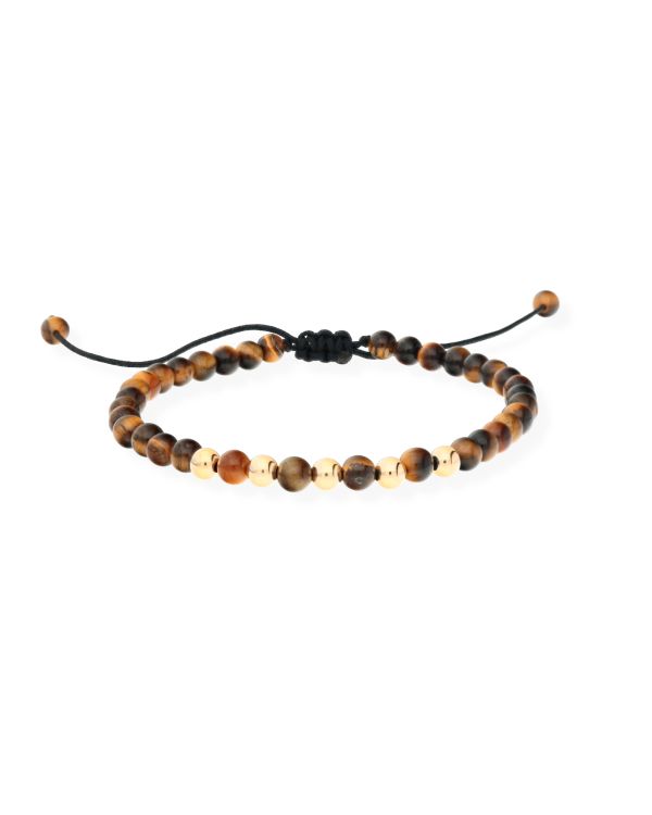 Bracelet Oeil De Tigre Or 9 ct - Genuine Stone de Carat