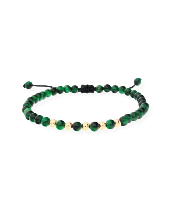 Bracelet Oeil De Tigre Or 9 ct - Genuine Stone de Carat