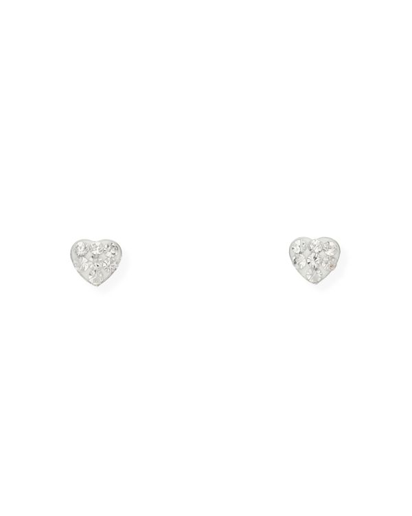 Kristall Ohrstecker Silber 925 - Hearts von Carat Kids