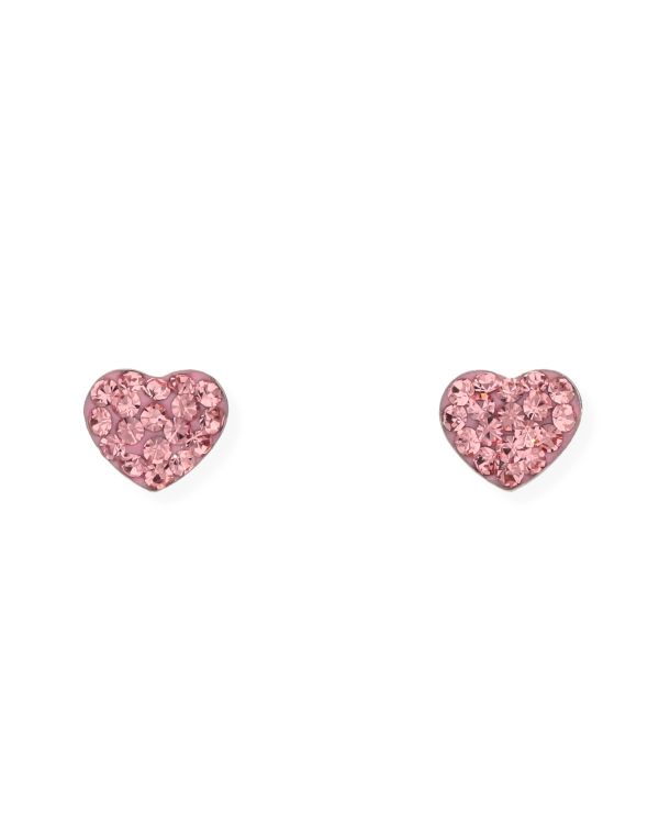 Kristall Ohrstecker Silber 925 - Hearts von Carat Kids