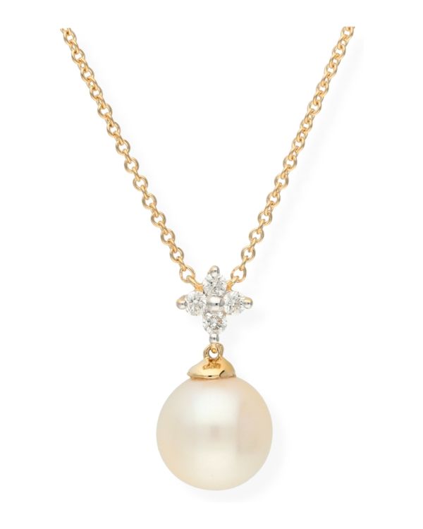 Collier Perles, Diamant Or 18 ct - Pearls de Carat