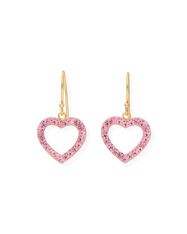 Kristall Ohrhänger Silber 925 - Hearts von Carat
