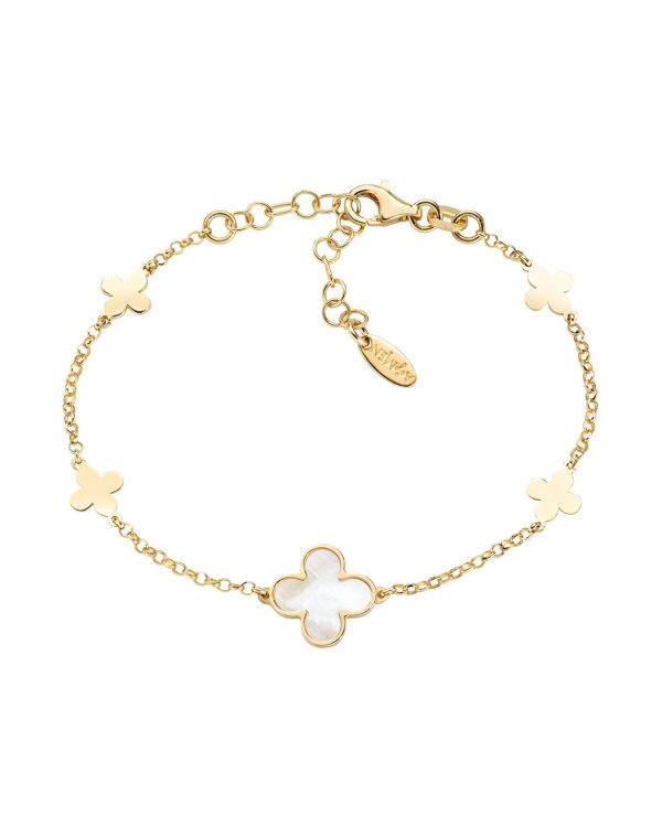 Amen - Perlmutter Armband Silber 925 - NATURE